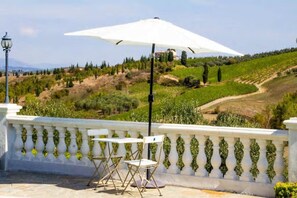Outdoor dining - PANORAMIC COTTAGE WITH PRIVATE POOL (Monterappoli)
