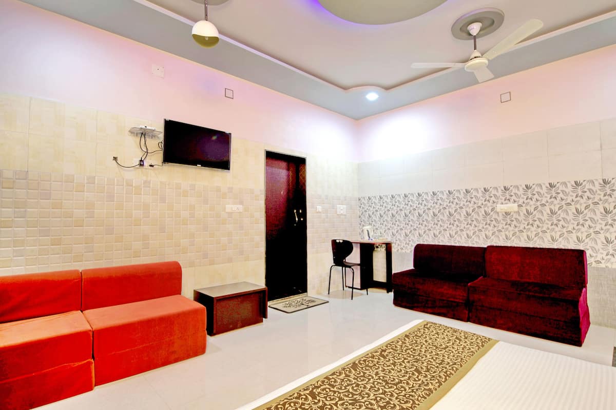 Kamar Keluarga, Beberapa Tempat Tidur, kamar mandi pribadi, pemandangan kebun | 1 kamar tidur, brankas, meja kerja, dan ruang kerja ramah laptop