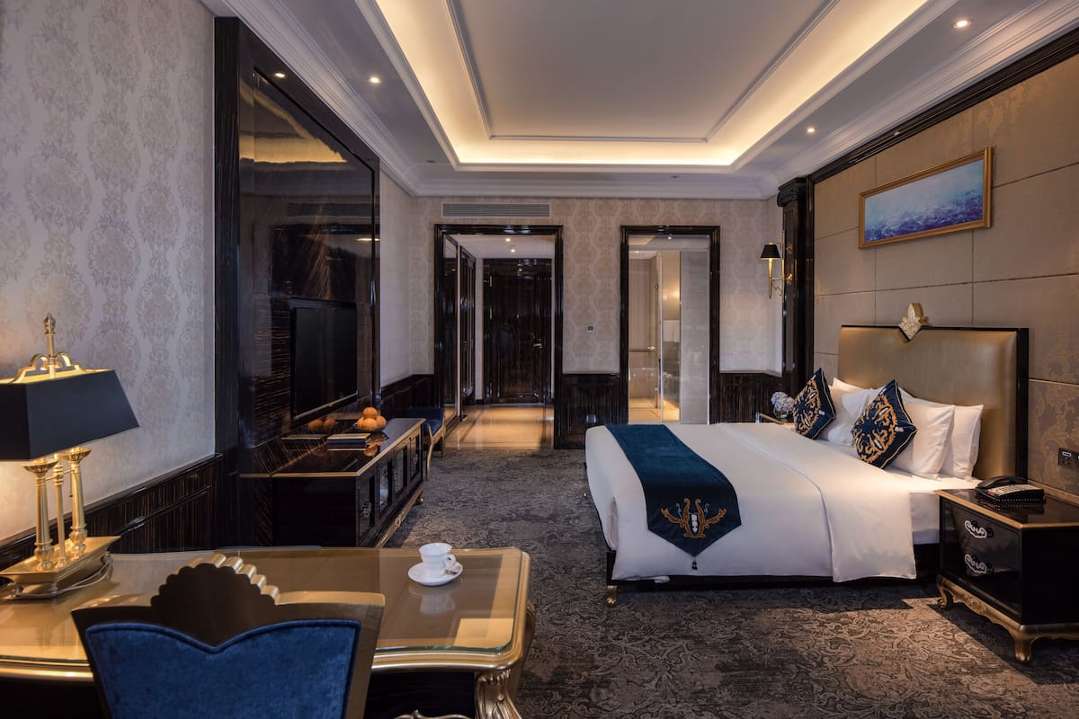 Minibar, in-room safe, blackout curtains, cots/infant beds