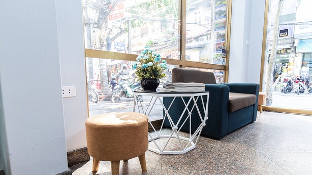 Sitteområde i lobbyen