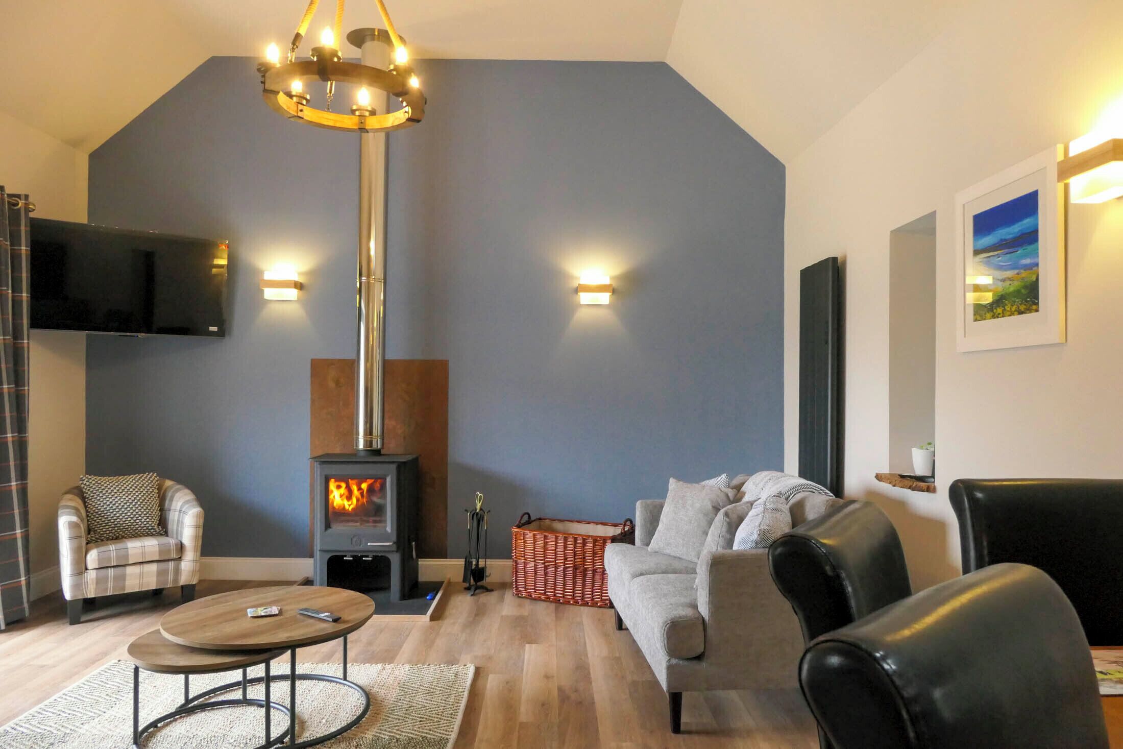 スマートテレビ、暖炉