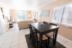 Dining - Oceanfront Corner Unit 2BR Condo 5th Floor Balcony Views, 501 (Indian Harbour Beach)