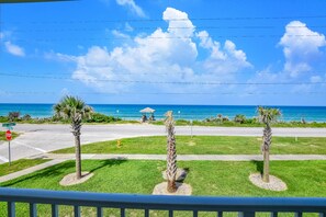 Enjoy breathtaking views of the ocean from this serene coastal retreat.