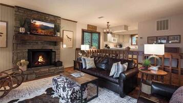 TV, fireplace, table tennis