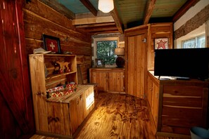 Interior - Stay at these upscale, historic cabins set in New Braunfels near Guadalupe River (New Braunfels)