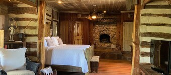 Stay at these upscale, historic cabins set in New Braunfels near Guadalupe River