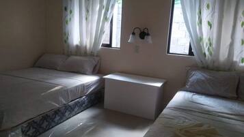 2 bedrooms, bed sheets