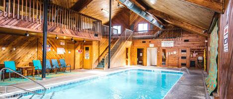 Indoor pool, a heated pool