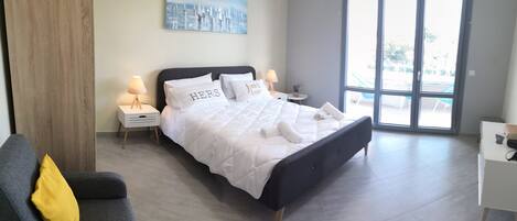 2 chambres, fer et planche Ă repasser, Wi-Fi, draps fournis