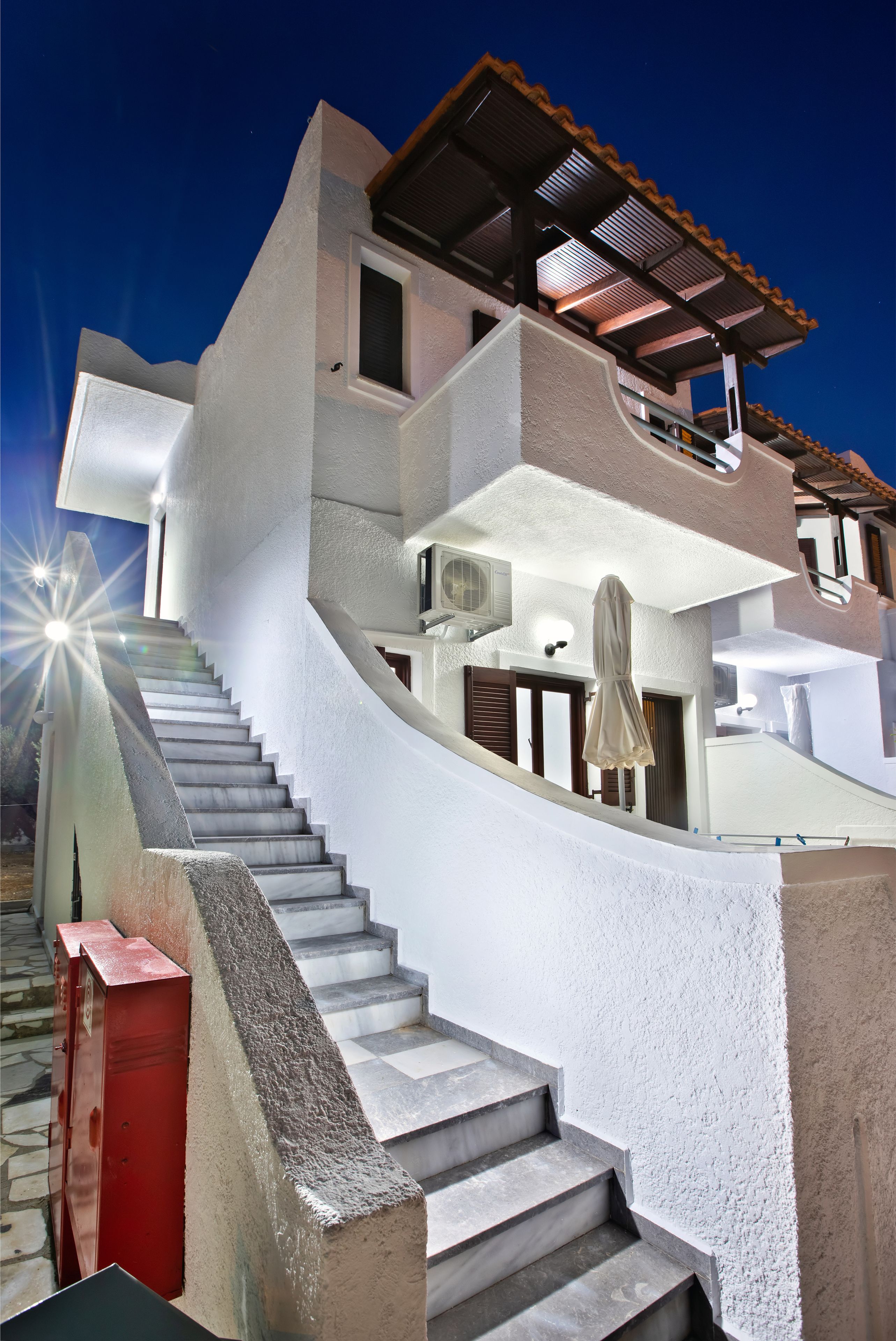 Front of property - evening/night