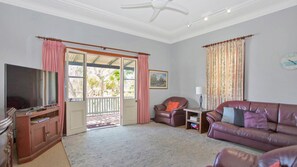 TV, DVD player, stereo