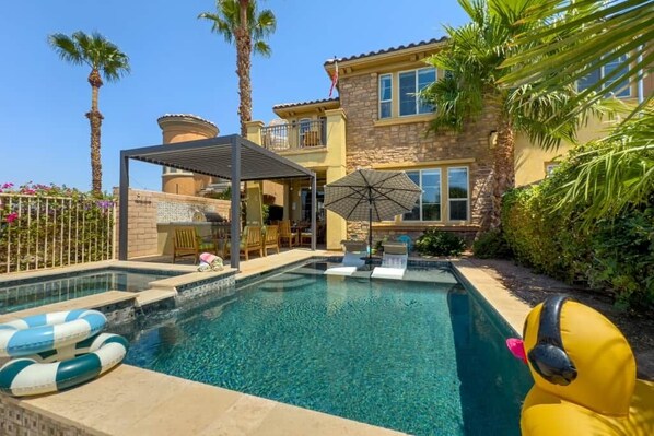 A heated pool