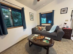 Smart-TV, DVD-spiller, bøker og printere