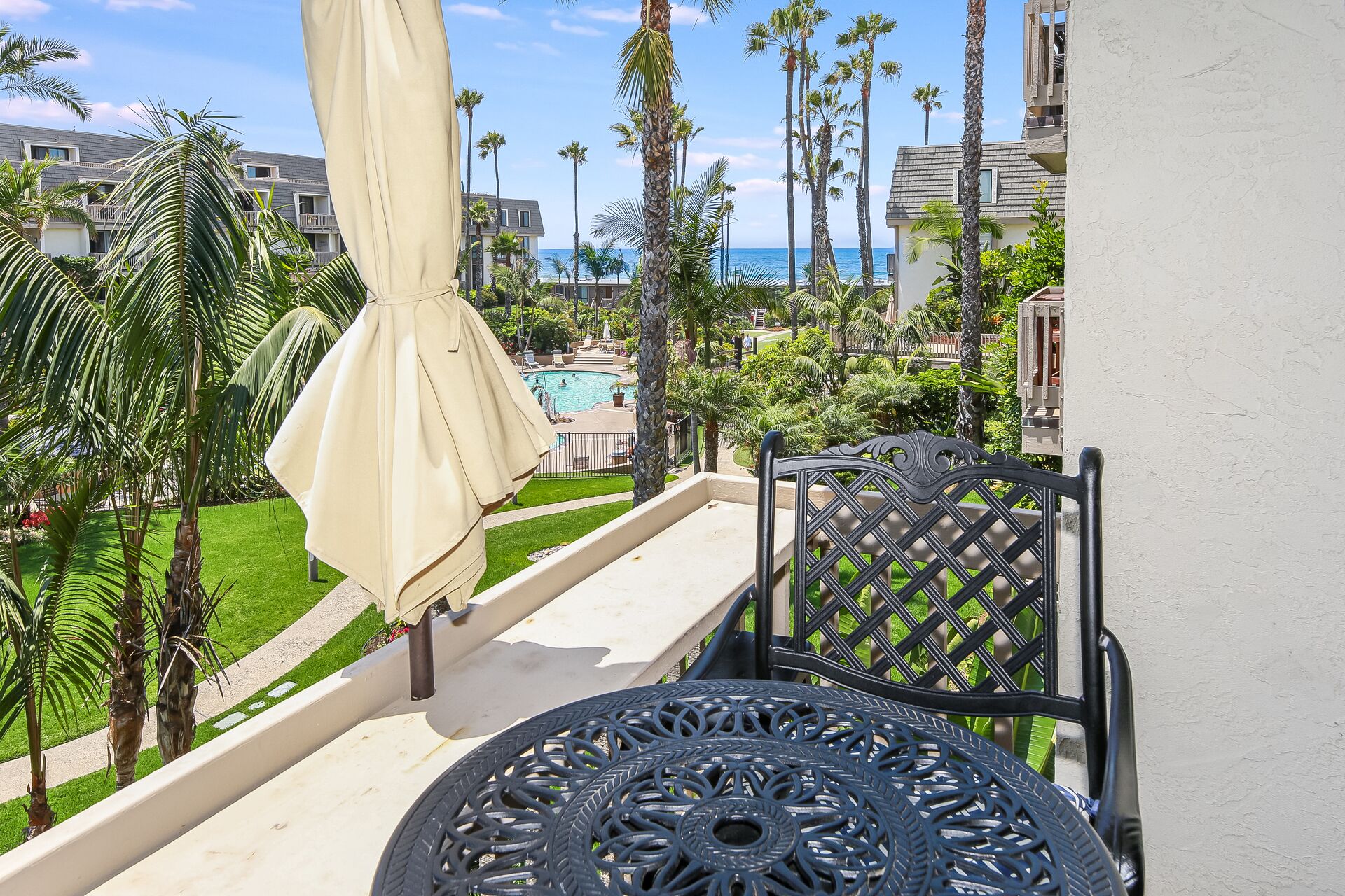 F204 North Coast Village Tropical Garden & Ocean Views-1 bdrm condo Close To Beach