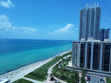 Beach view from balcony