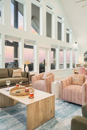 TV, fireplace, video games, DVD player
