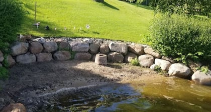 Large Family Lake Oasis with exquisite log furniture charm!