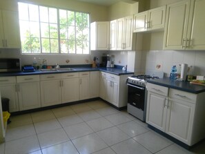 Spacious House, 4 Bedrooms | Dapur pribadi | Lemari es, microwave, oven, dan kompor