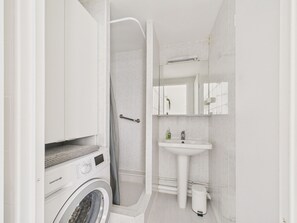 Shower, hair dryer