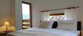 Holiday in the forest with beautiful view of the city of Sarajevo