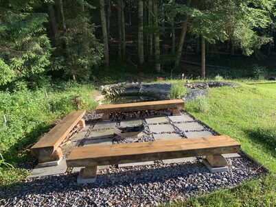 Cottage on the edge of the forest