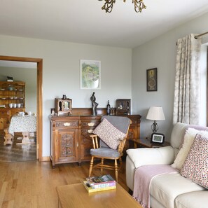 Smart TV, fireplace, DVD player