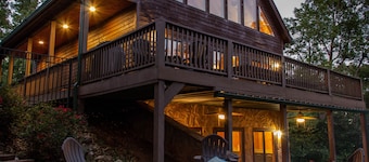 Cabin on Lake Keowee just minutes from Clemson, lake front property with firepit