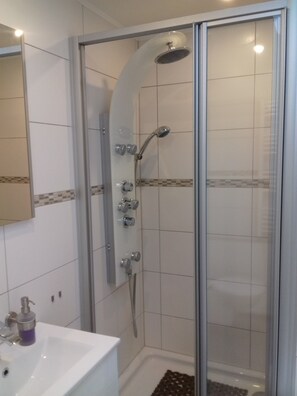 Shower, hair dryer, towels, soap - Haven of peace in a healthy climate with champagne air (Baiersbronn)