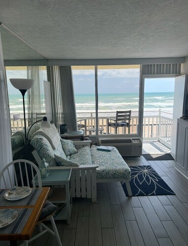 DIRECT Oceanfront Clean Comfy Studio   Can’t  get closer to the beach or pool!