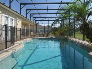 Una piscina riscaldata