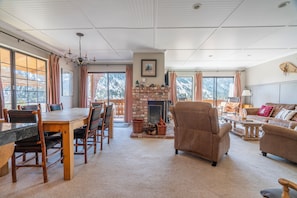 TV, fireplace, DVD player