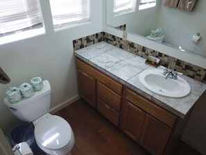 Hair dryer, towels