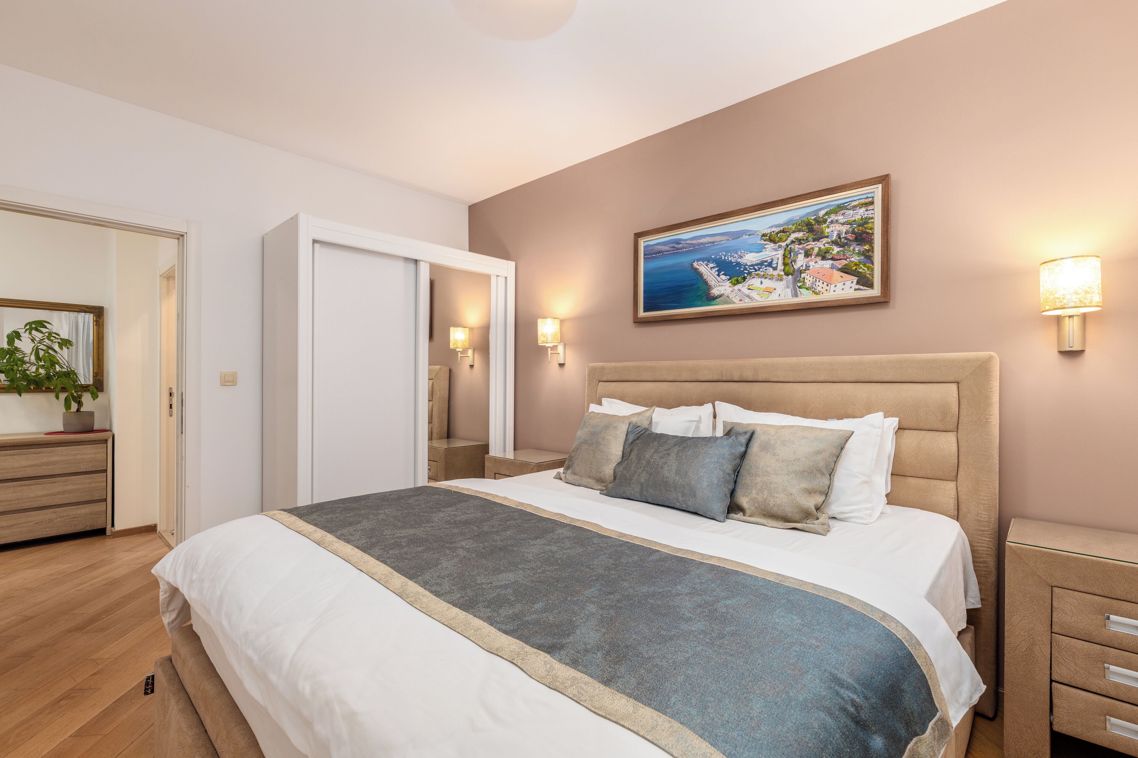 Deluxe Apartment, 2 Bedrooms, Jetted Tub, Sea View