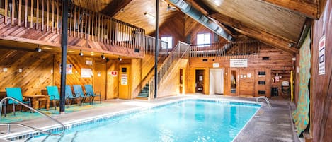 Indoor pool, a heated pool