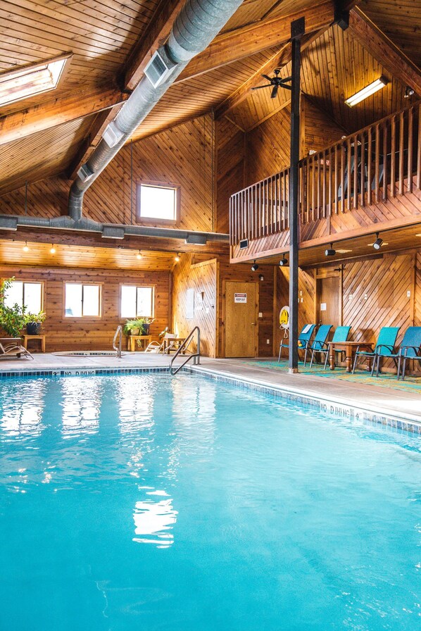Indoor pool, a heated pool