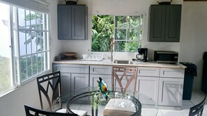 Deluxe Villa, 4 Bedrooms, Sea View, Oceanfront | Private kitchen | Fridge, microwave, oven, stovetop - Pearl Ocean Villa (Saint Margarets Bay)