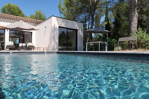 Fantastisch uitzicht Ventoux, Mazanel designhuis, airconditioning, privézwembad