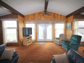 TV connectée, cheminée