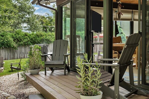 Terrace/patio - CELEBRATE the Holidays in an INDOOR POOL & SPA (Saratoga Springs)