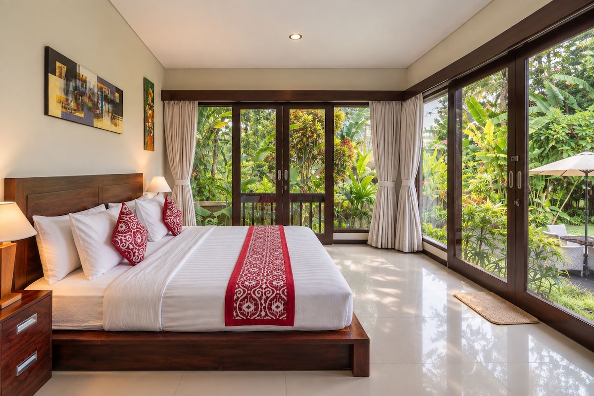 2 Bedrooms Villa with Pool View | 책상, 다리미/다리미판, 무료 WiFi, 침대 시트