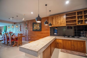 2 Bedrooms Villa with Pool View | Private kitchen | Stovetop, coffee/tea maker, electric kettle - Mardika Private Villa (Ubud)