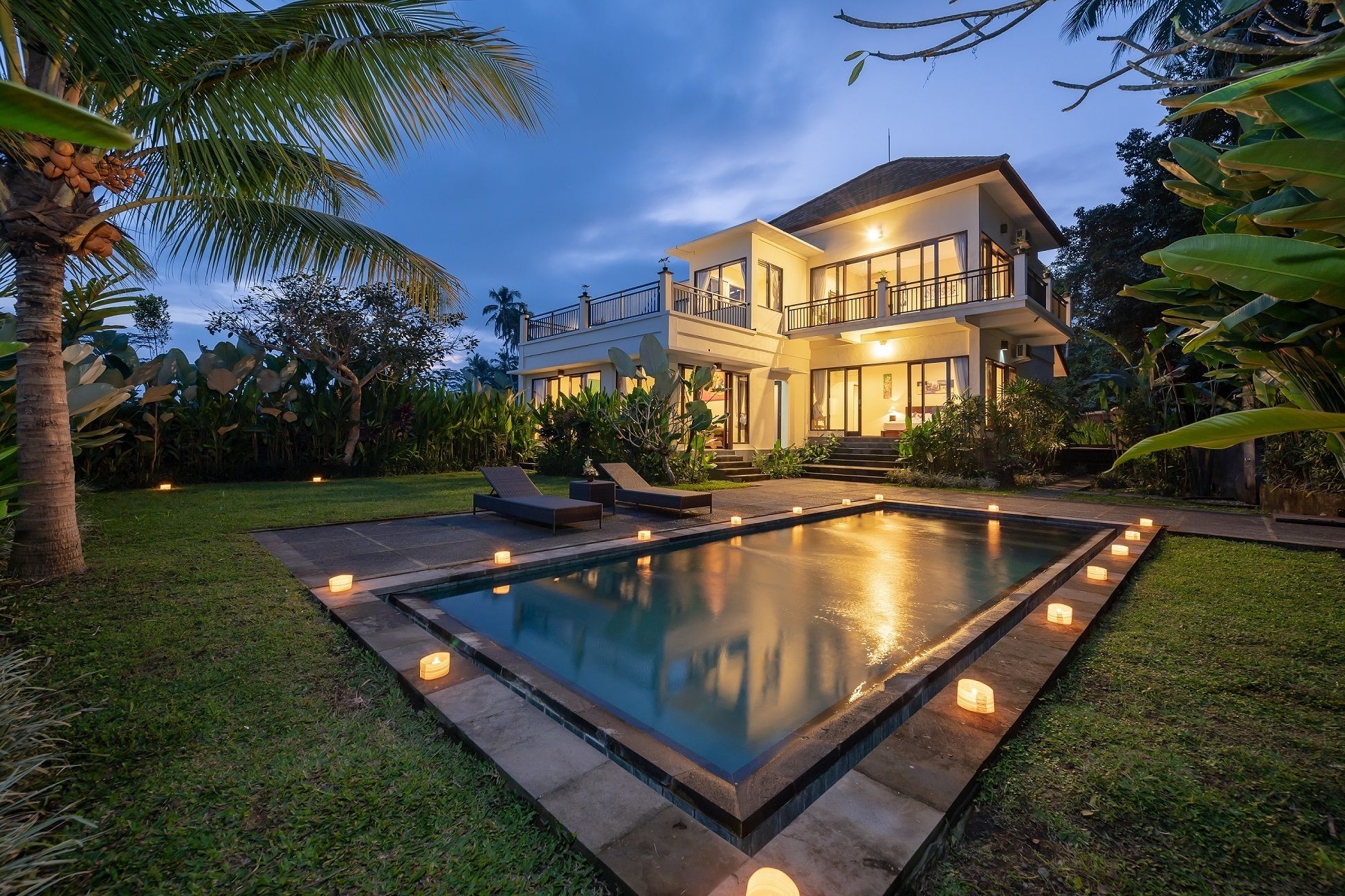 Front of property - evening/night