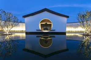 Front of property – evening/night