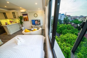 Studio, balcon (201) | Bureau, Wi-Fi gratuit