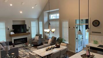 TV connectée, cheminée, Netflix, services de streaming