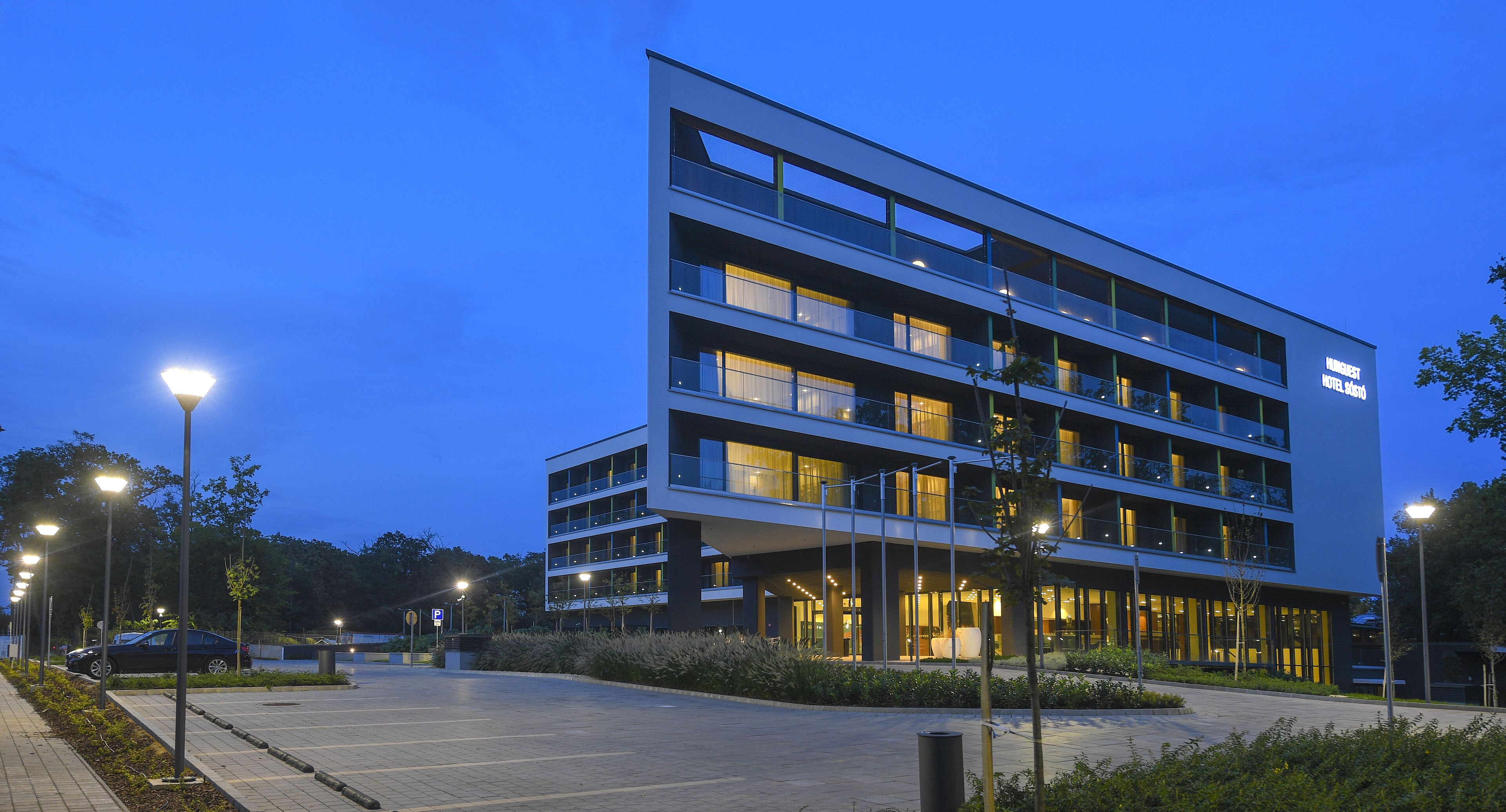 Front of property - evening/night