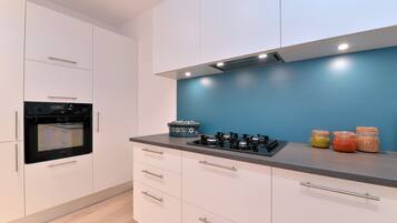 House, Courtyard View (S'Harzala Bleu) | Private kitchen | High chair