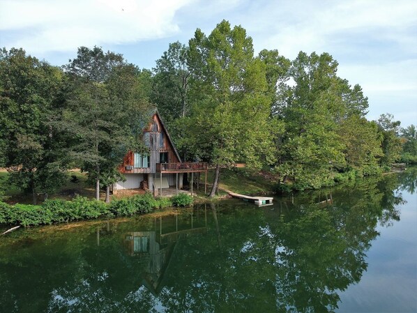 Exterior - A-frame Lakefront Cabin near Spring River (Hardy)