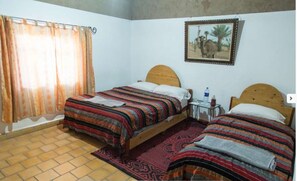 Twin Room | Blackout drapes, free WiFi, bed sheets - Auberge Itrane Sahara (Taouz)