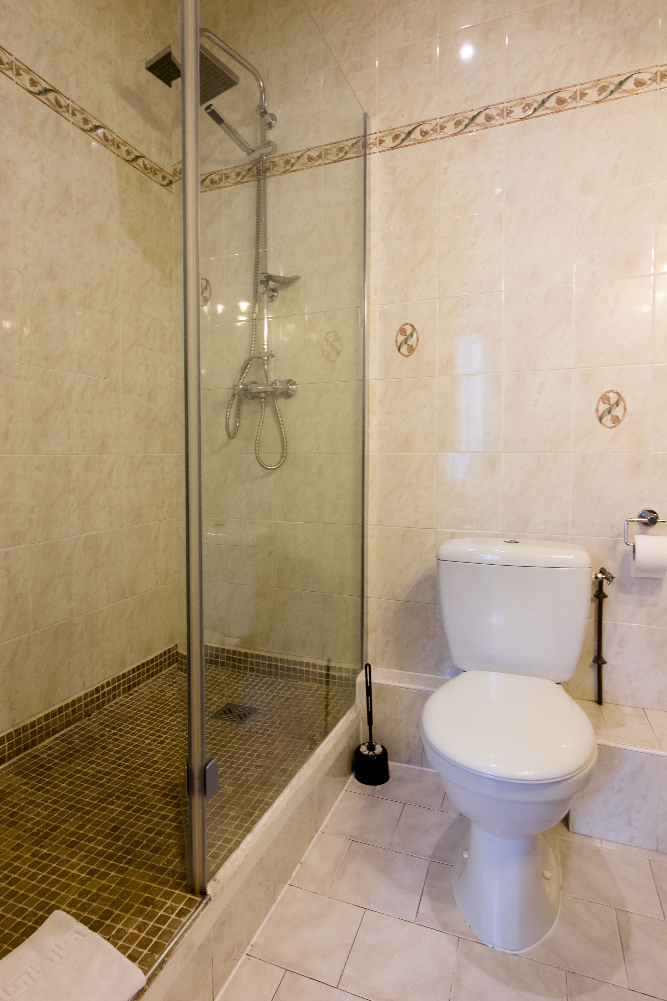 free toiletries, hair dryer, towels, soap